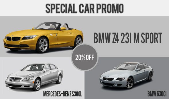 Special Car Rental Promo - December 2012 1st Fortnight